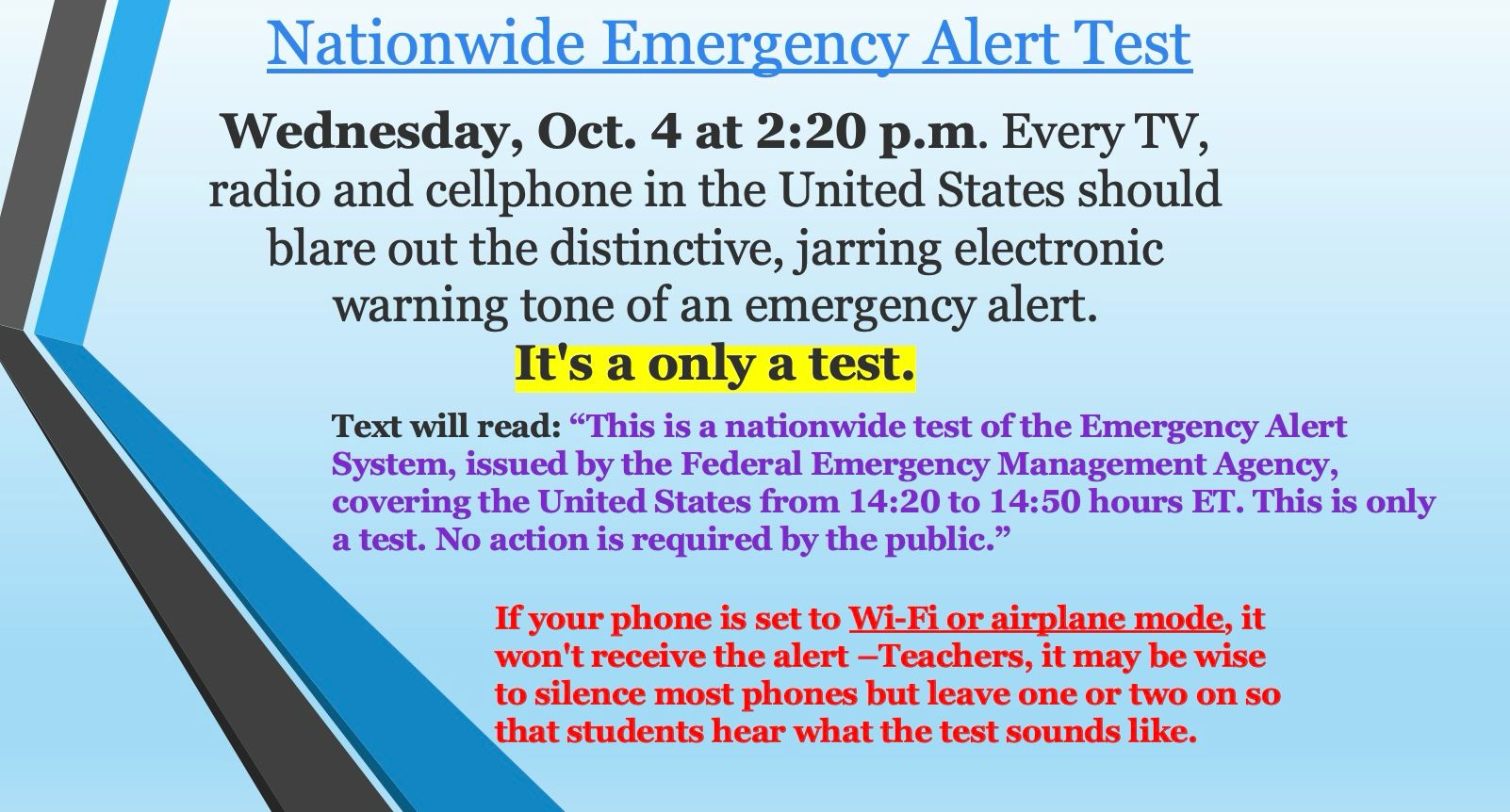 News Nationwide Emergency Alert Test